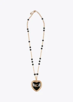 Collar medalla corazón
