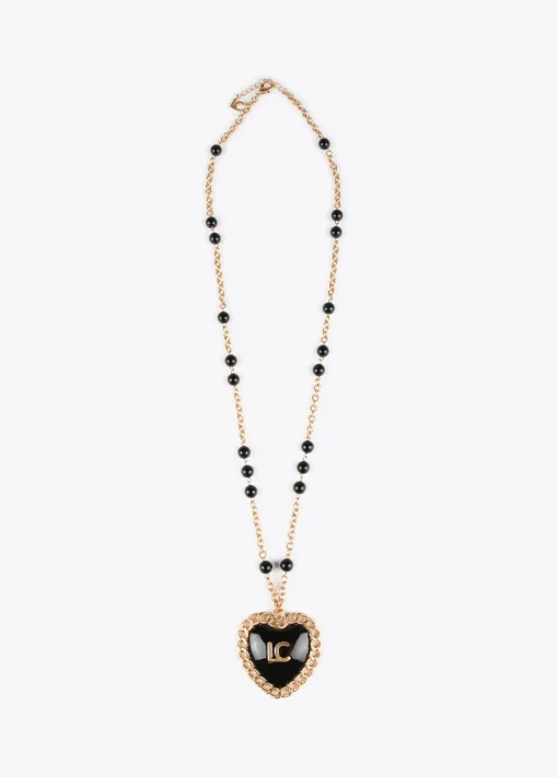Collar medalla corazón