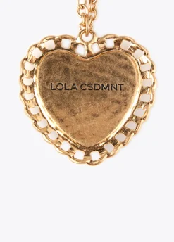 Collar medalla corazón