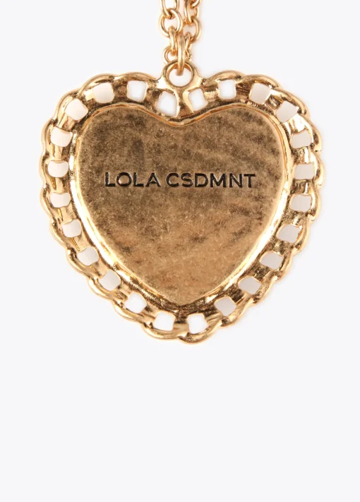 Collar medalla corazón