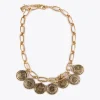 Collar monedas colgantes