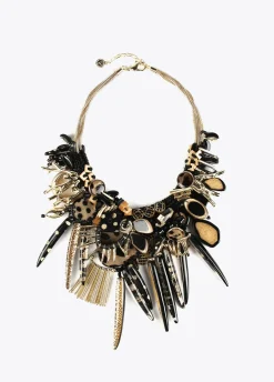 Collar multi abalorios estilo africano