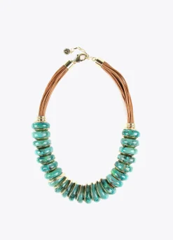 Collar multi piezas turquesa