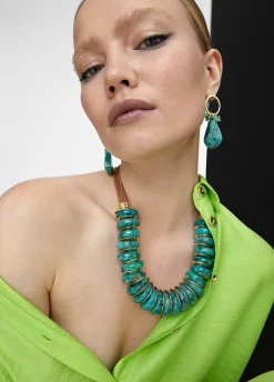 Collar multi piezas turquesa