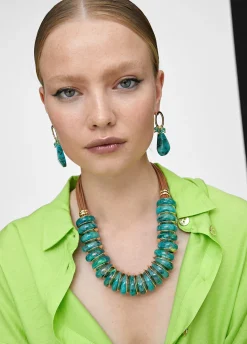 Collar multi piezas turquesa