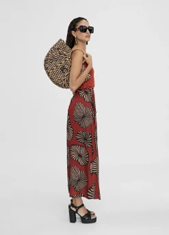 Falda estampada tipo pareo