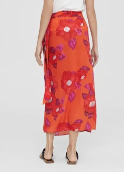 Falda estampada tipo pareo