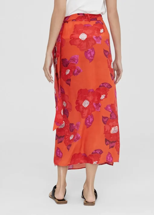 Falda estampada tipo pareo