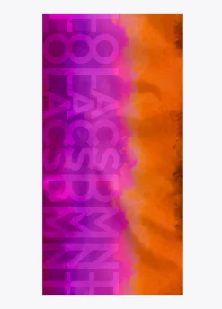 Fular fucsia y naranja