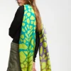 Fular plisado animal print
