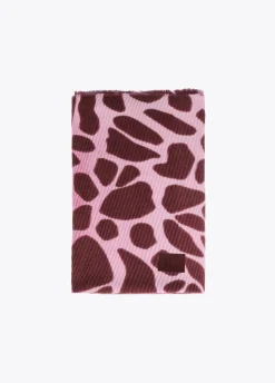 Fular plisado animal print