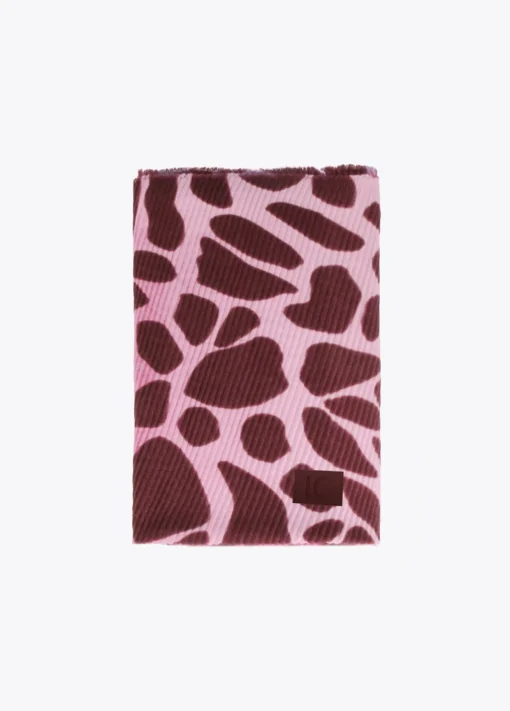Fular plisado animal print