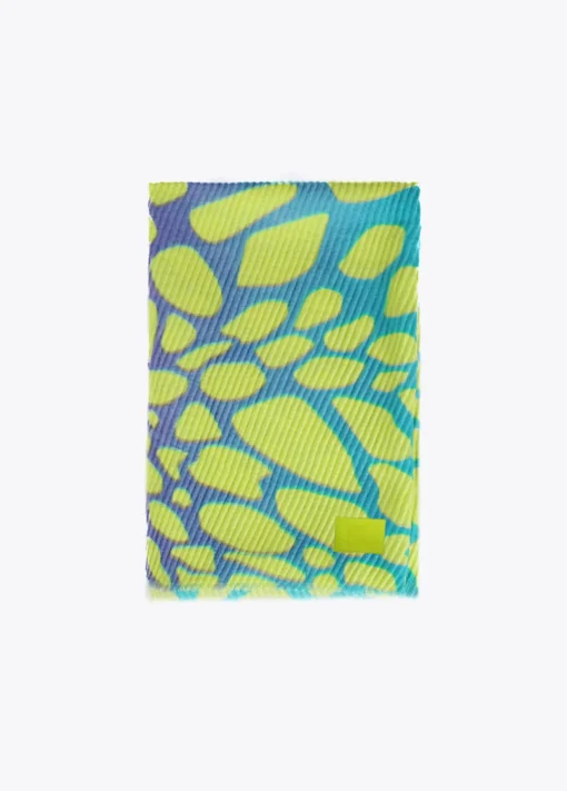 Fular plisado animal print
