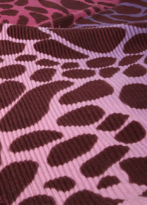 Fular plisado animal print