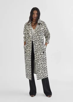 Gabardina efecto serpiente