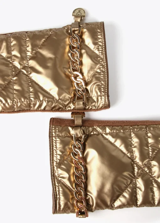 Guantes acolchados con cadena