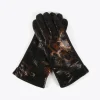 Guantes animal print metalizado