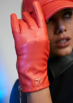 Guantes efecto piel naranja