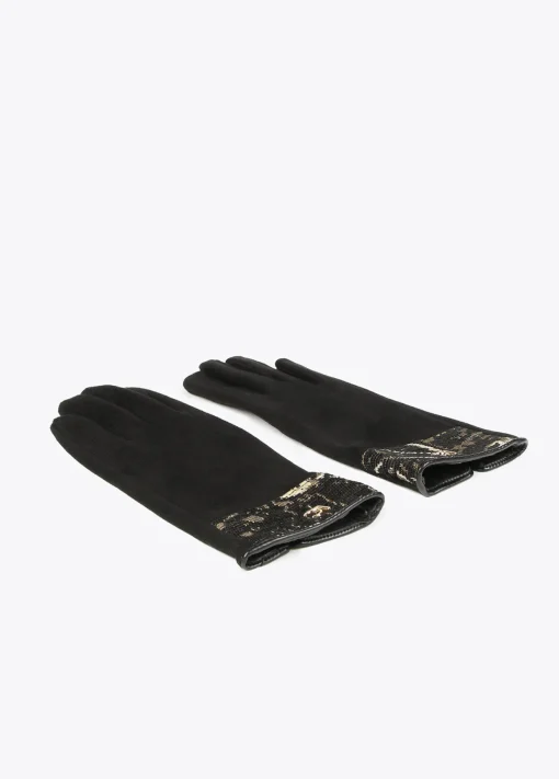 Guantes tejido jacquard