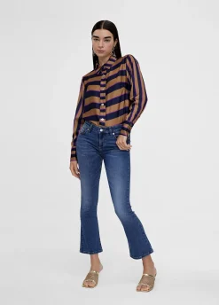 Jeans azul campana
