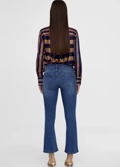 Jeans azul campana