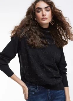 Jersey punto strass