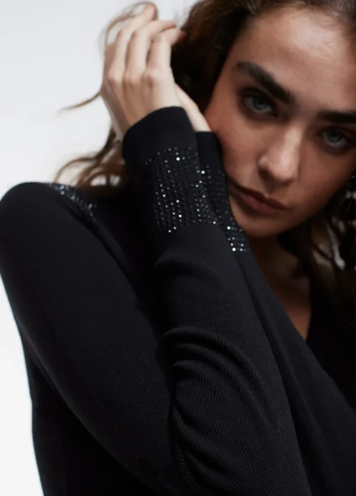 Jersey punto strass