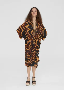 Kimono estampado en cebra