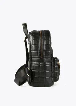 Mochila acolchada de cuadros