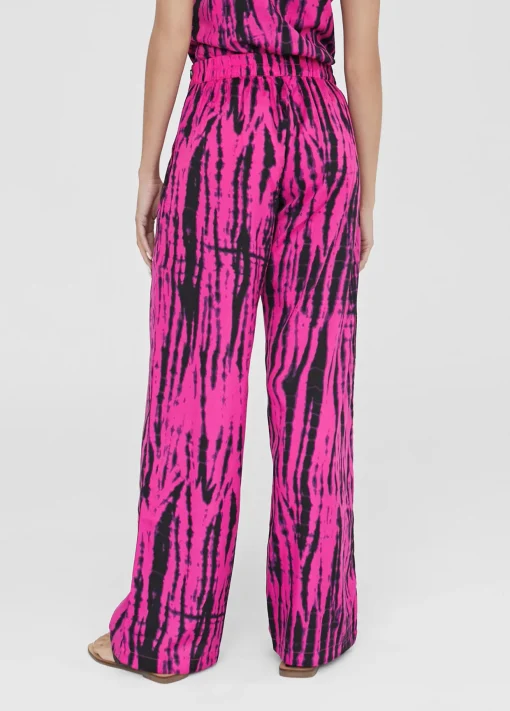 Pantalón ancho bicolor