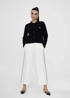 Pantalón blanco con vivo