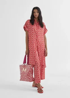 Pantalón cropped monograma