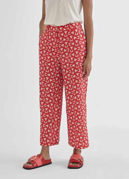 Pantalón cropped monograma
