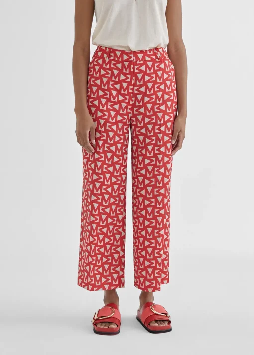 Pantalón cropped monograma