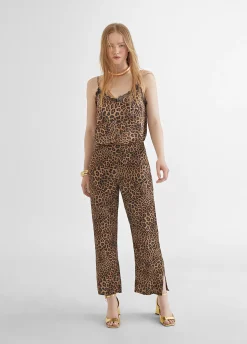 Pantalón culotte animal print