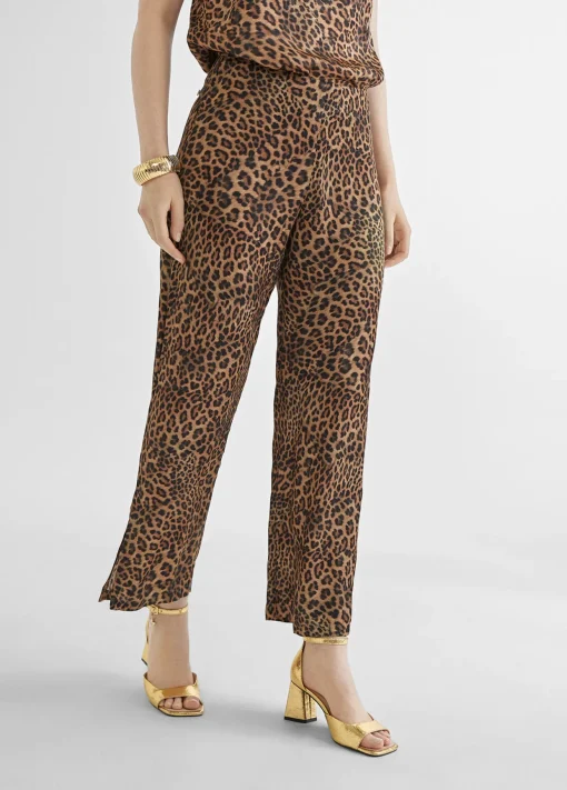 Pantalón culotte animal print