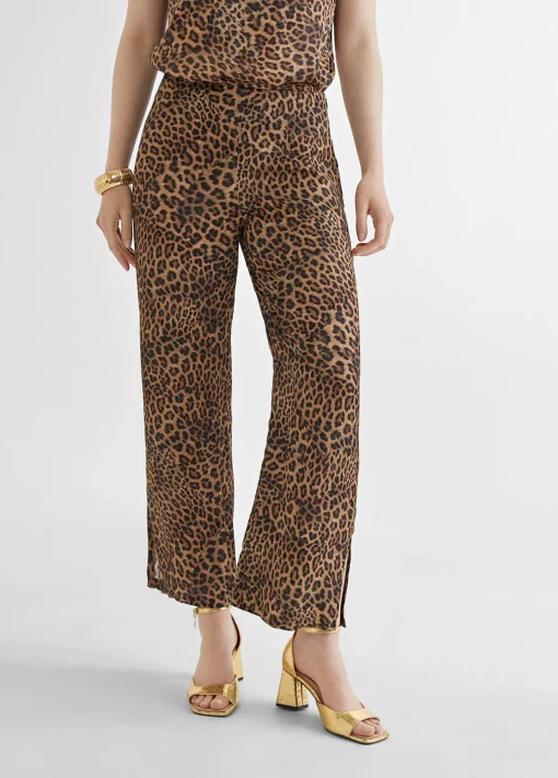 Pantalón culotte animal print