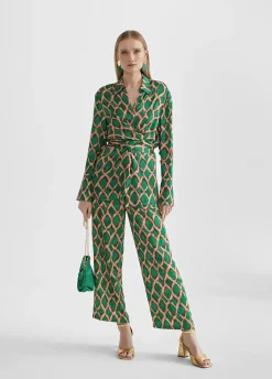 Pantalón culotte estampado