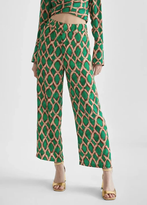 Pantalón culotte estampado