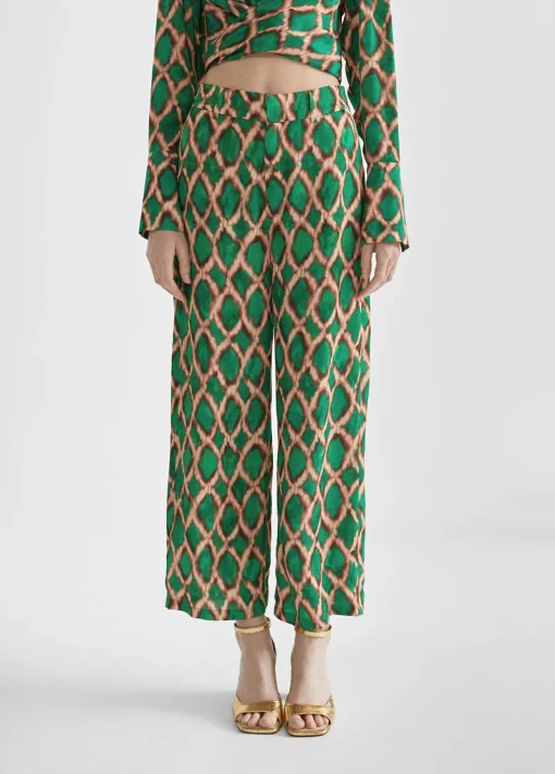 Pantalón culotte estampado