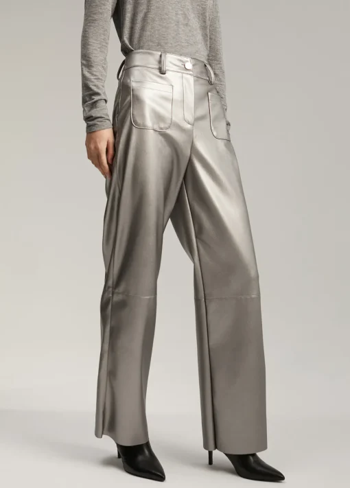 Pantalón efecto piel