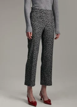Pantalón jacquard animal print