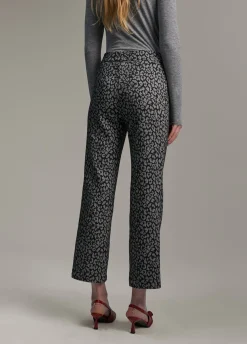 Pantalón jacquard animal print