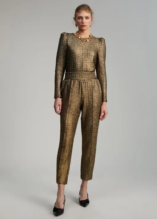 Pantalón jogging dorado