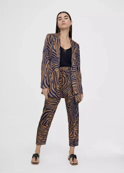 Pantalón jogging estampado cebra