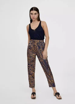 Pantalón jogging estampado cebra