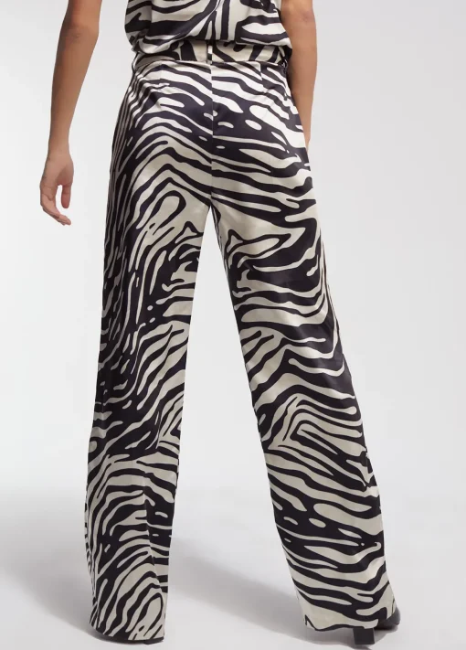 Pantalón palazzo cebra