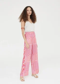 Pantalón palazzo estampado