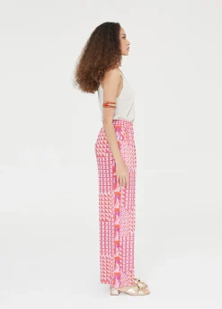 Pantalón palazzo estampado