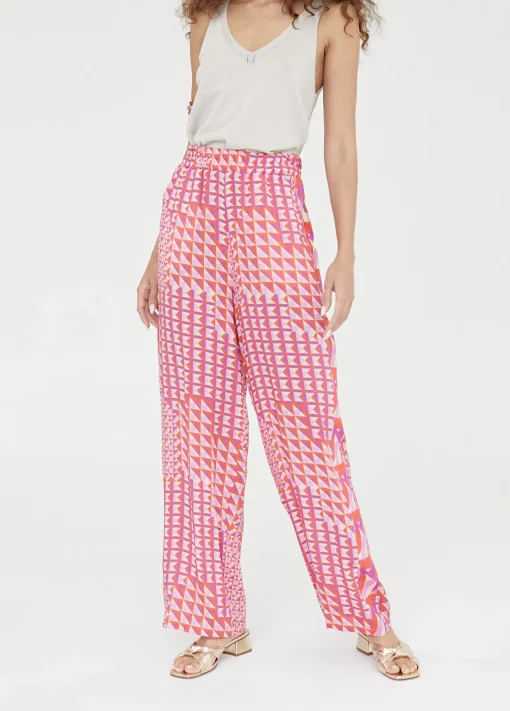 Pantalón palazzo estampado